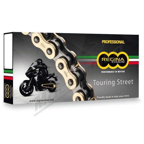 REGINA 520 ZRT Chain 110 Links Aprilia / Beta / BMW / Cagiva / Ducati / Fantic / Gilera / Honda / Husqvarna / Hyosung / Kawasaki / KTM / Kymco / Laverda / Suzuki 125-750 77-25