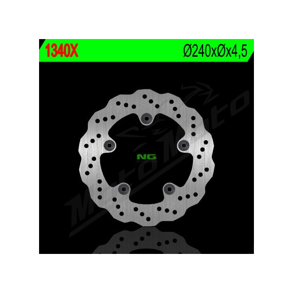 NG BRAKES Rear Wave Fixed Brake Disc 240mm Honda CBR / CTX / Integra 650-750cc 12-24