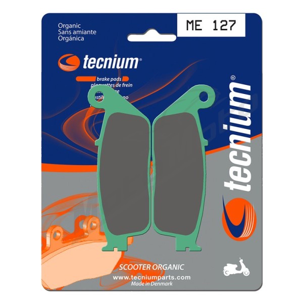 TECNIUM Scooter Organic Brake pads ME127 Zontes / Honda / BMW / Kawasaki / Suzuki 125/700 05-25