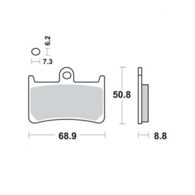 BRAKE PADS FERODO FDB605XRAC / MCB611 SPORT 