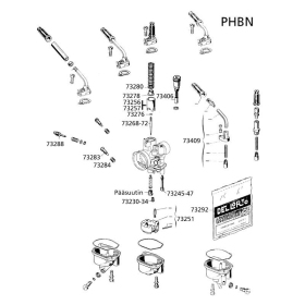 Throttle needle A11 Dellorto PHBN / PHVA