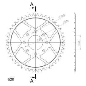 Supersprox / JT Rear sprocket 273.44 44t