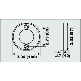 Perf anods variklio tvirtinimo dalis Volvo Penta V15 (AQ80/100)