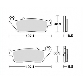 Brake pads POLINI FT3140 / MCB845 ORIGINAL