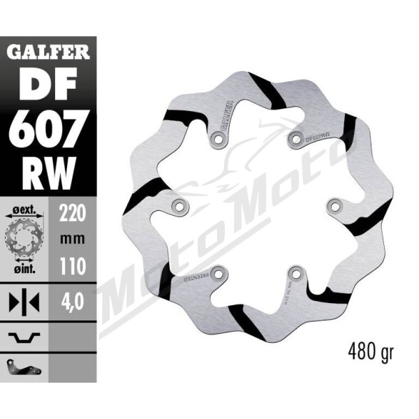 GALFER BRAKE ROTOR FIXED WAVE GROOVED Gas Gas / Husaberg / Husqvarna / KTM / Triumph 85-500cc 71-25
