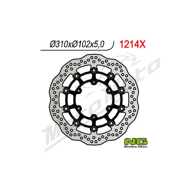 NG BRAKES Front Wave Floating Brake Disc 310mm Suzuki GSX-R 600-1000cc 08-22
