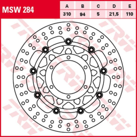 TRW ZF Brake Disc 310mm Honda CTX / ST 1300cc 02-16