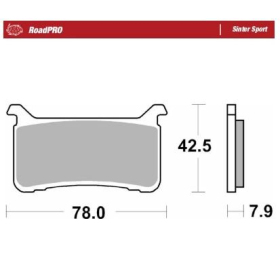 MOTO-MASTER Sinter Sport Front Brake Pads Honda CB / CBR / CMX / VFR 600-1100 17-25 
