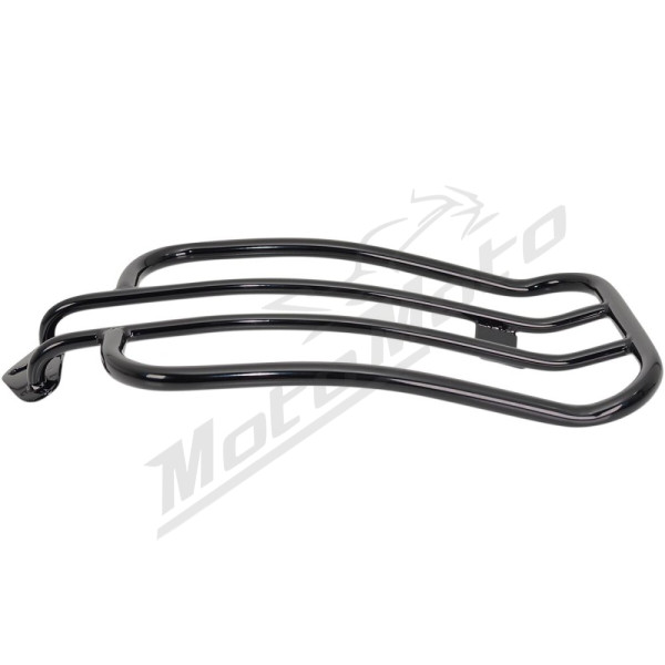 MOTHERWELL Luggage Rack Black Gloss Harley Davidson FLD / FXDC / FXDCI / FXDF / FXDL / FXDLS 1450/1800 06-17