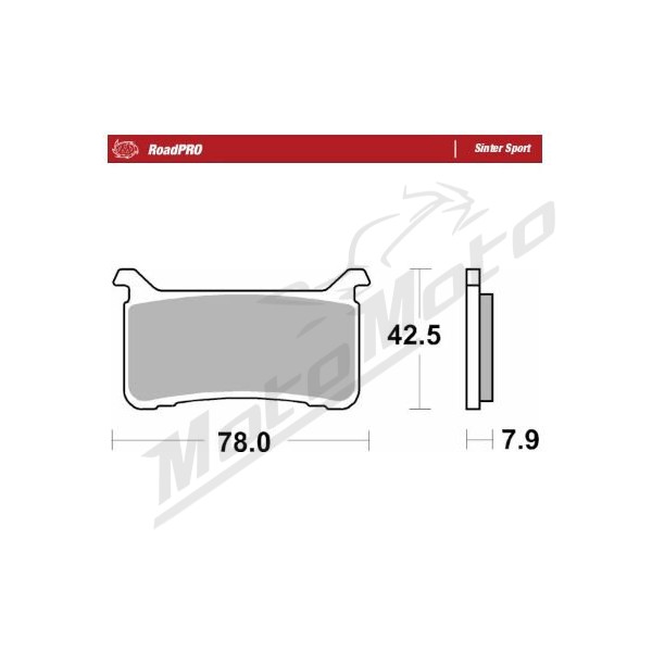 MOTO-MASTER Sinter Sport Front Brake Pads Honda CB / CBR / CMX / VFR 600-1100 17-25 