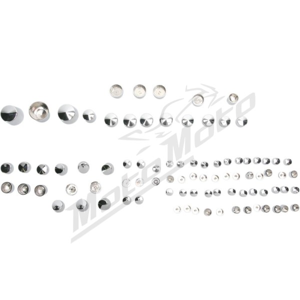 DRAG SPECIALTIES Standard Engine Bolt Cover Kit Harley Davidson FLST / FLSTC / FLSTCI / FLSTF 1450-1690cc 00-06
