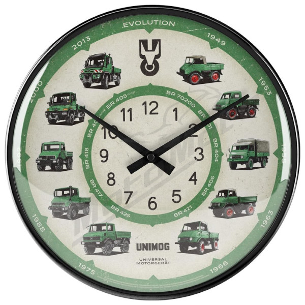 WALL CLOCK MERCEDES DAIMLER TRUCK UNIMOG 