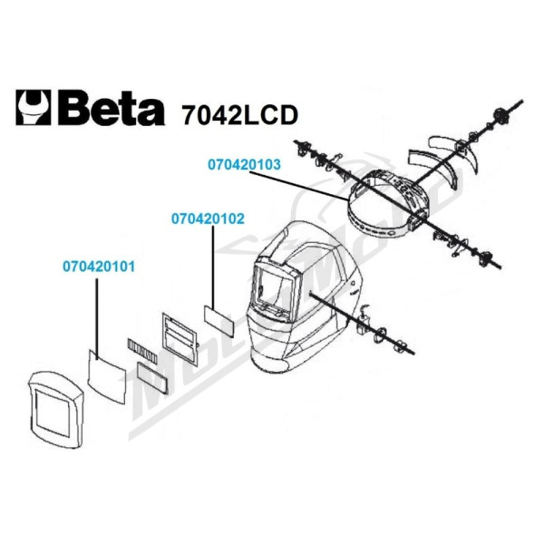 BETA Automatiškai tamsėjanti LCD Suvirinimo kaukė