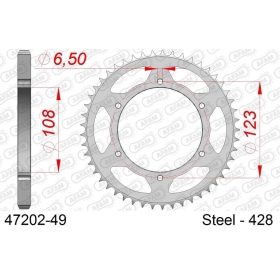 AFAM Steel Standard Rear Sprocket 428 49 teeth DERBI GPR 125 09-13