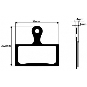 BICYCLE DISC BRAKE PADS 2PCS