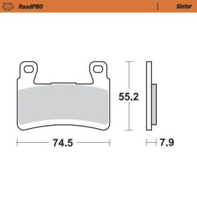 MOTO-MASTER Roadpro Front Brake Pads Kawasaki ZX-6R 636 13-26