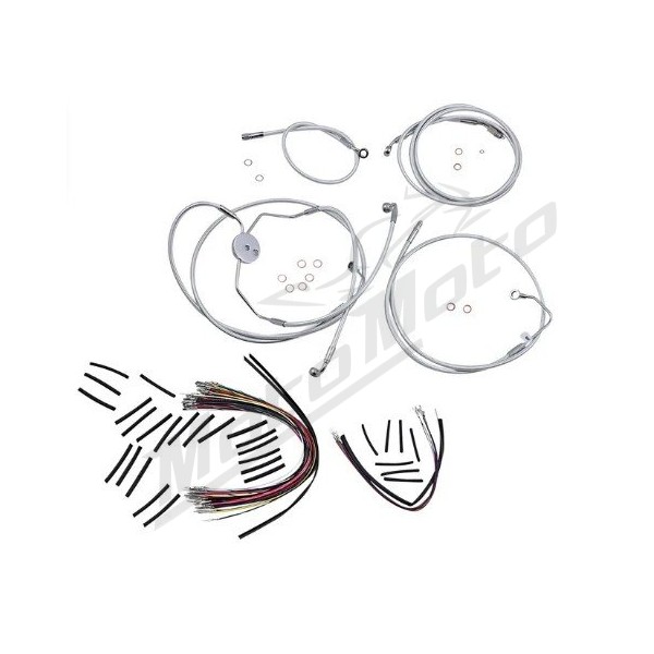MAGNUM SHIELDING Sterling Chromite Cables / Lines Kit 38/43cm Harely Davidson FLTRSE3 / FLTRYSE / FLTRXSE 1800 09-12