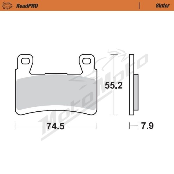 MOTO-MASTER Roadpro Front Brake Pads Kawasaki ZX-6R 636 13-26
