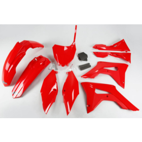 Ufo plastic set (WITH AIR FILTER COVERS) Honda CRF 250-450R 17-21 Red