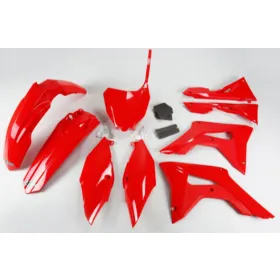 Ufo plastic set (WITH AIR FILTER COVERS) Honda CRF 250-450R 17-21 Red