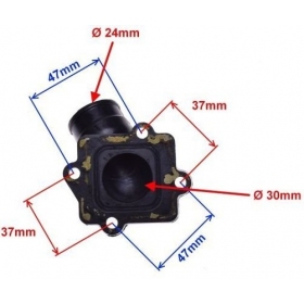 Intake manifold MINARELLI HORIZONTAL 50cc 2T