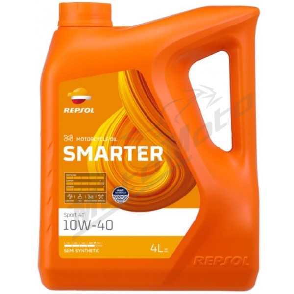 Repsol Smarter 10W40 Semi-synthetic oil 4T 4L