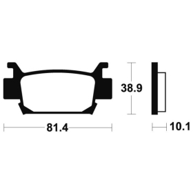 TECNIUM MX/ATV Sintered Metal Brake pads MO329 Honda TRX 680/700cc 06-19