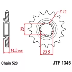 Front Sprocket JTF1345RB