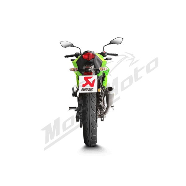 AKRAPOVIC Slip-On Line Muffler Titanium / Aluminum Kawasaki Ninja / Z 125-250 15-24