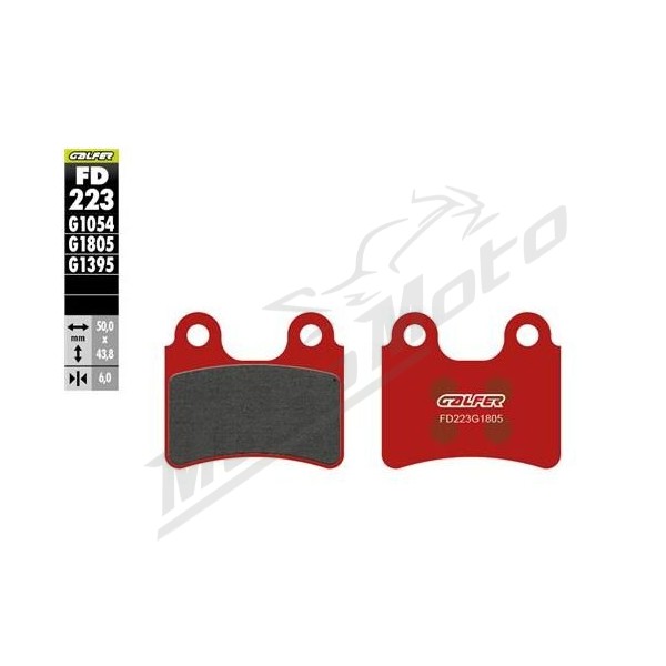 GALFER Semi-Metallic Brake Pads AJP / Beta / GasGas / Scorpa / Sherco 80-320cc 01-25
