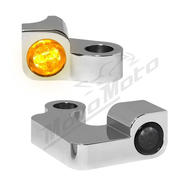 HEINZ BIKES Nano posūkiai ant vairo chromuoti Harley Davidson XL / XR 883/1200 04-13