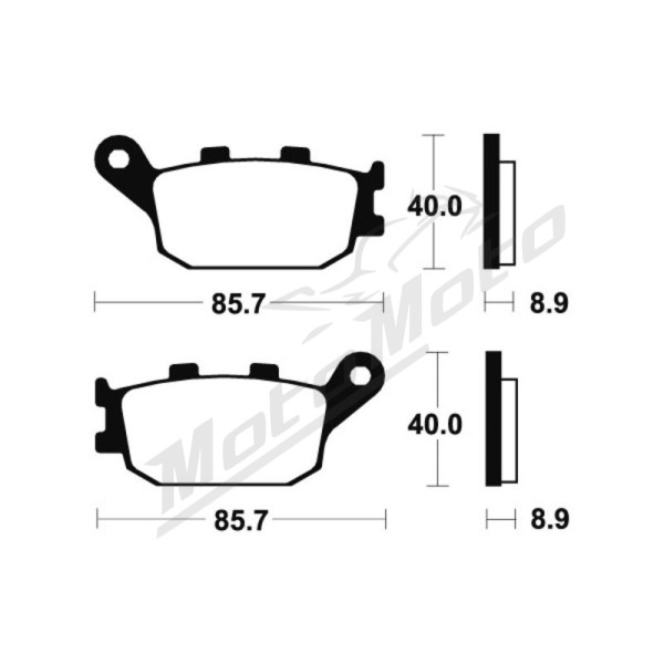 TECNIUM Street Performance Sintered Metal Brake pads MR157 Yamaha / Kawasaki / Suzuki / Honda / Voge 400/1300 91-25