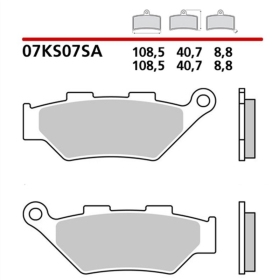 BREMBO Sintered stabdžių trinkelės BENELLI TRK 502 X 2018-2024