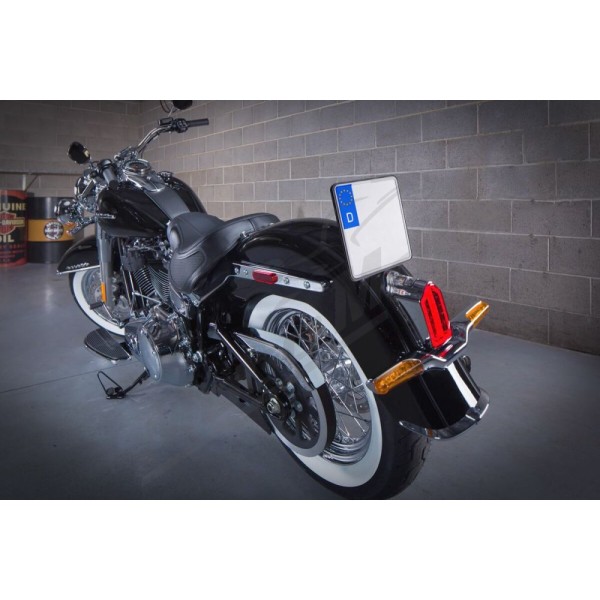 HEINZ BIKES License Plate Frame Chrome 180x200mm