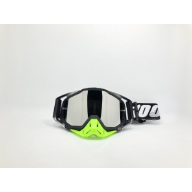 Krosiniai 100% RACE BLACK / GREEN akiniai