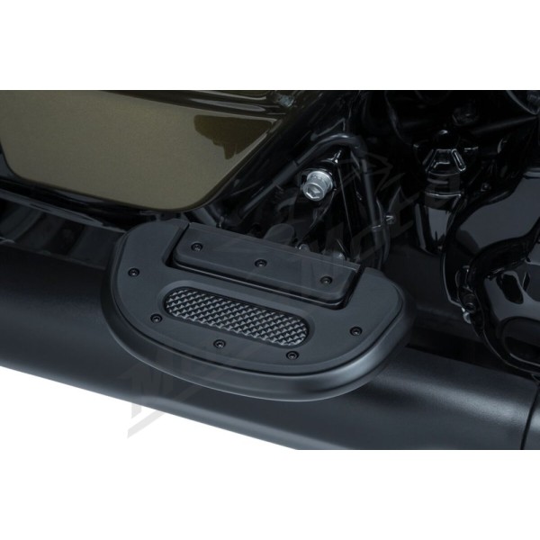 KURYAKYN Heavy Industry Driver and Passenger Floorboards Black Harley Davidson FLDE / FLHC / FXFB / XLH / XL / FXE / XR / XLX 883/1923 84/25
