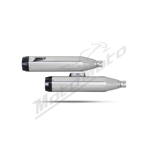 ZARD Overlapped Slip-Ons Mufflers Harley Davidson FLFB / FLFBS / FXBR / FXBRS 1750-1923cc 18-24