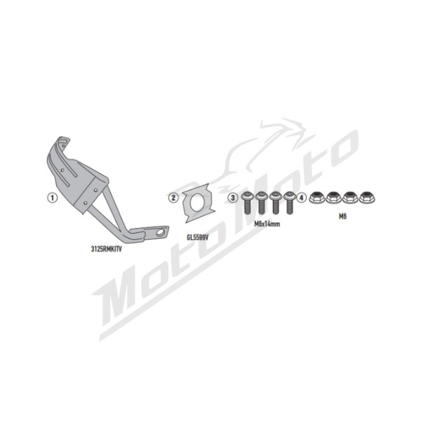 KAPPA Fender mount Suzuki GSX / V-Storm 776-800 23-25
