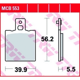 BRAKE PADS TRW MCB553 STANDARD 