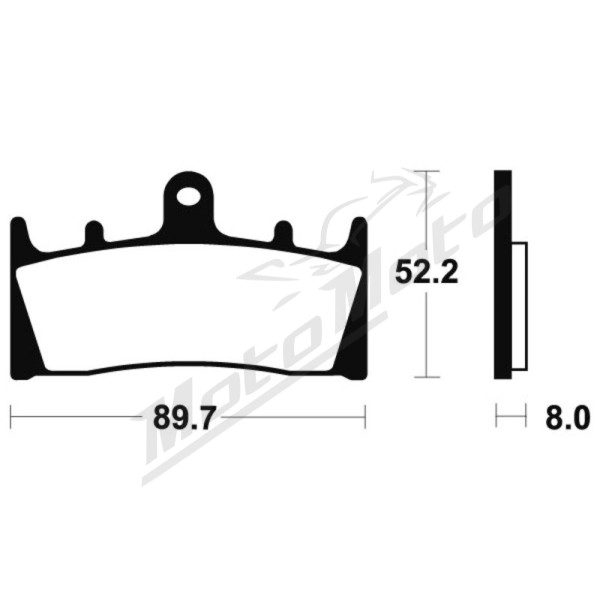 TECNIUM Sintered Metal Brake Pads MTR186 Suzuki / Kawasaki 600/1400 93-07