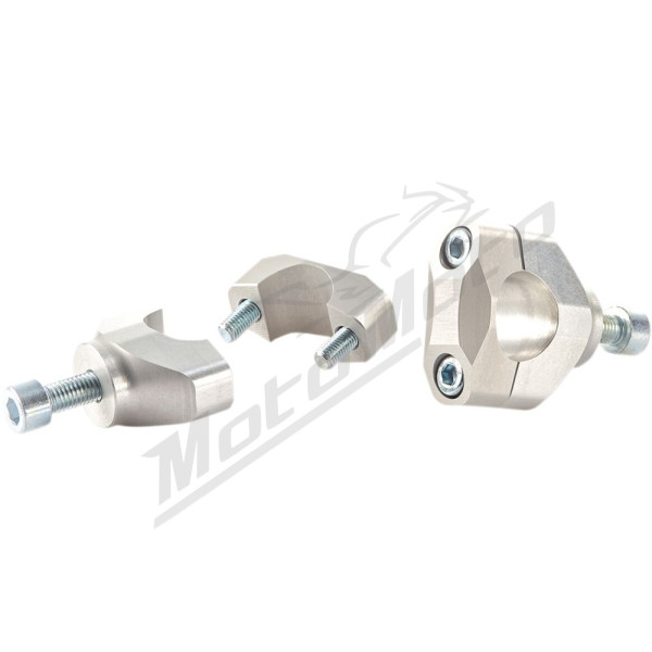 TRW Handlebar Adapter Set (35mm) 28,6mm Silver