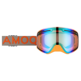 AMOQ Vision Vent+ Magnetic Motocross / Snow Goggles Gray / Orange (Mirrored Lens)