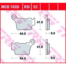 BRAKE PADS TRW MCB743SI OFFROAD