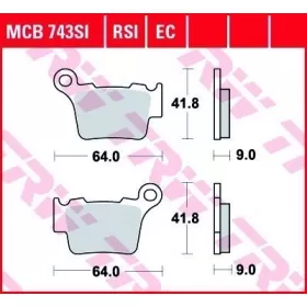 BRAKE PADS TRW MCB743SI OFFROAD