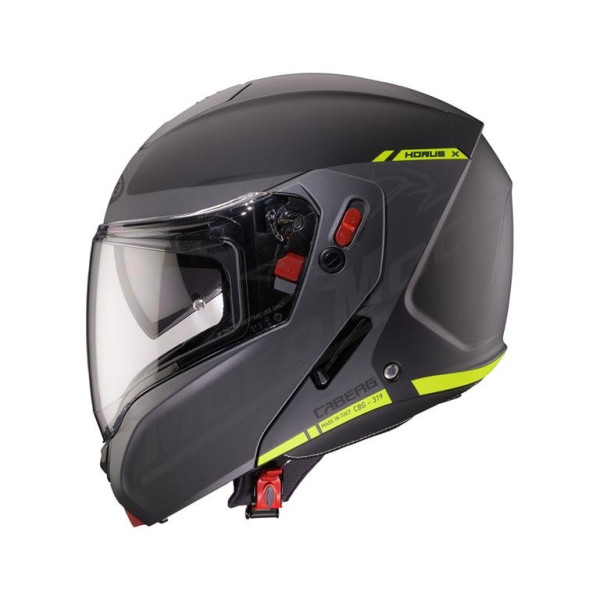 Flip-up Helmet Caberg Horus X Ray Matte Black/Gray/Fluorescent Yellow