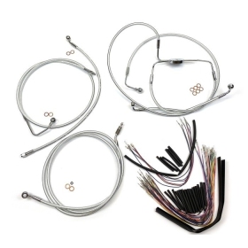 MAGNUM SHIELDING Sterling Chromite Cables / Lines Kit 25.5cm Harely Davidson FLHRSE4 / FLHTCUSE / FLHXSE 1800 08-12
