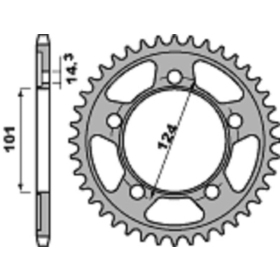 PBR Ultra-Light Aluminium Hard Anodized Rear Sprocket 4683 - 520 40 - 41 - 42T