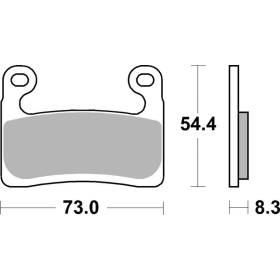 Sbs stabdžių trinkelės 960DC Dual Carbon BMW