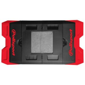Polisport foldable bike stand-mat 180cm x 99cm Red