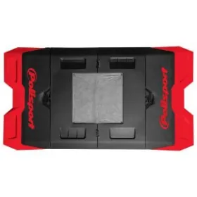 Polisport foldable bike stand-mat 180cm x 99cm Red